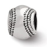 Baseball Bead - Sterling Silver QRS1158, MPN: QRS1158, 883957276595