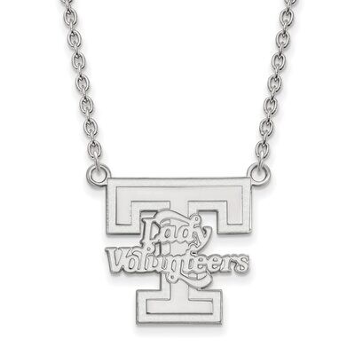 University of Tennessee Large Pendant with Chain Necklace 10k White Gold 1W055UTN-18, MPN: 1W055UTN…
