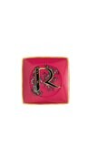 Versace Christmas Holiday Alphabet Canape Dish Alphabet Letter R 4 3/4 Inch Square, MPN: 11940-4036…