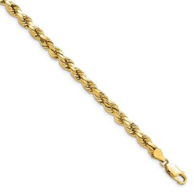 4.9mm Semi-Solid Diamond-Cut Rope Chain 8 Inch 14k Gold DH035-8, MPN: DH035-8, 883957175119