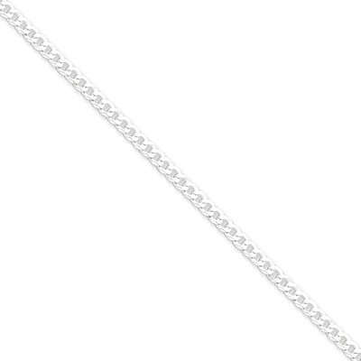 7 Inch 4mm Beveled Curb Chain Sterling Silver QFB100-7, MPN: QFB100-7, 883957941448