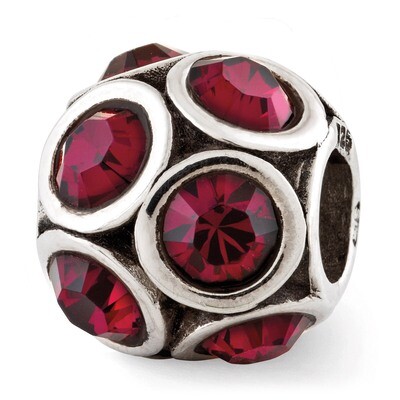 July Swarovski Elements Bead - Sterling Silver QRS2687JUL, MPN: QRS2687JUL, 886774992440