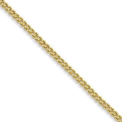 2.5mm Double Strand Rope Bracelet 8 Inch 14k Gold 014S2-8, MPN: 014S2-8, 883957316994
