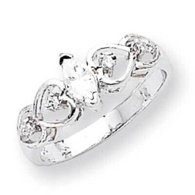 6x3mm Marquise Cubic ZirconiDiamond Ring 14k White Gold X9699CZ_AA, MPN: X9699CZ_AA, 883957575094