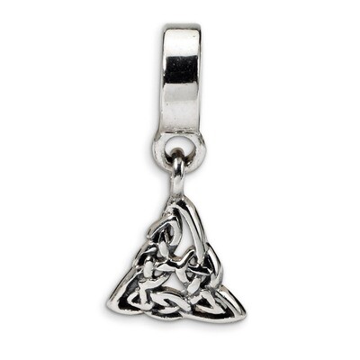 Celtic Trinity Dangle Bead - Sterling Silver QRS1376, MPN: QRS1376, 883957303369