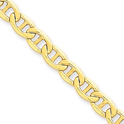5.85mm Semi-Solid Anchor Chain 24 Inch 14k Gold BC102-24, MPN: BC102-24, 886774537429