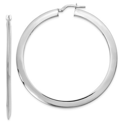 Leslie&#39;s Hoop Earrings 14k White Gold Polished HB-LE1210, MPN: LE1210, 191101758485