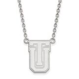 The University of Tulsa Large Pendant with Chain Necklace 10k White Gold 1W009UTL-18, MPN: 1W009UTL…