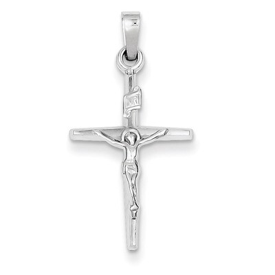 INRI Crucifix Charm 14k White Gold XR508, MPN: XR508, 883957975078