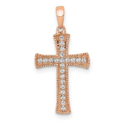 Diamond Pendant 14k Rose Gold PM5074-010-RA, MPN: PM5074-010-RA,