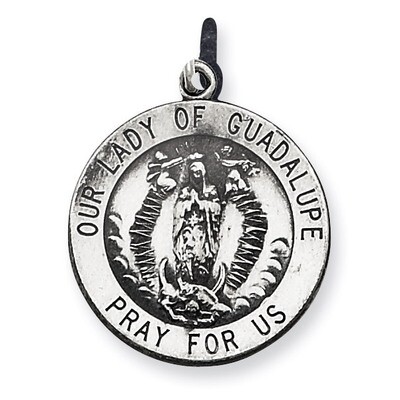 Our Lady Of Guadalupe Medal Sterling Silver QC469, MPN: QC469, 191101182273