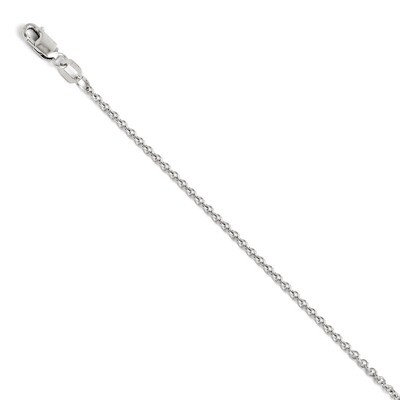 Leslie&#39;s Round Cable Chain 16 Inch - 14k White Gold HB-1703-16, MPN: 1703-16, 886774995915