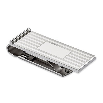 Brushed and Polished Money Clip - Stainless Steel SRM128 by Chisel, MPN: SRM128, 883957747927