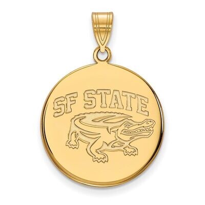 San Francisco State University Large Disc Pendant 10k Yellow Gold 1Y001SFU, MPN: 1Y001SFU, 88677479…