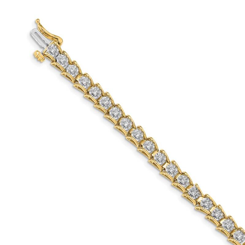 Bracelet 14k Gold Diamond BM4654-063-YA, MPN: BM4654-063-YA, 883957424453