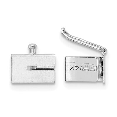 Box Clasp 14k White Gold WG1830, MPN: WG1830,