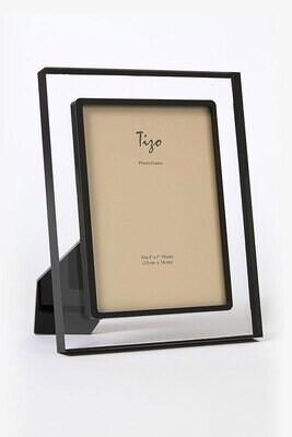 Tizo Acrylic Lucite Photo Picture Frame with Black Border 5 x 7 Inch HA194BK57, MPN: HA194BK57,