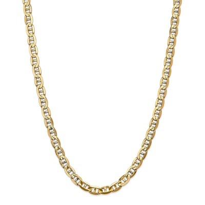 Leslie&#39;s 7mm Concave Anchor Chain 20 Inch 14k Gold HB-1319-20, MPN: 1319-20, 191101847356