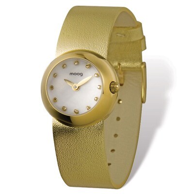 Moog Gold-tone Gold Band Zoom Time to Change Watch, MPN: XWA4764,