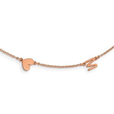 2 Initial Symbol Necklace 14k Rose Gold XNA1287R, MPN: XNA1287R,