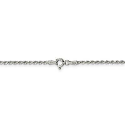 28 Inch 1.7mm Diamond-cut Rope Chain Sterling Silver QDC025-28, MPN: QDC025-28, 886774126074