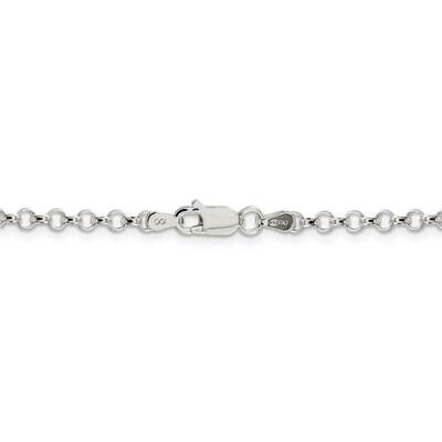 30 Inch 3.0mm Rolo Light Chain Sterling Silver QFC74-30, MPN: QFC74-30, 886774105543