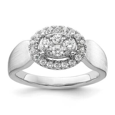 Si1/Si2, G H I, Cluster Ring 14k White Gold Lab Grown Diamond RM8936E-050-WLG, MPN: RM8936E-050-WLG…
