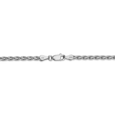 22 Inch 3mm Parisian Wheat Chain 14k White Gold PEN73-22, MPN: PEN73-22, 191101980039