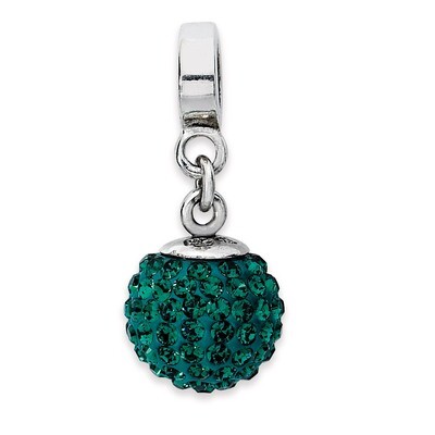May Swarovski Elements Ball Dangle Bead - Sterling Silver QRS1253MAY, MPN: QRS1253MAY, 883957277714