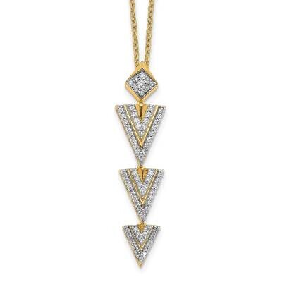 Diamond 18 Inch Necklace 14k Gold PM3795-033-YA, MPN: PM3795-033-YA, 883957276922