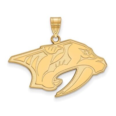 Nashville Predators Large Pendant Gold-plated Silver GP002PRE, MPN: GP002PRE, 886774740799
