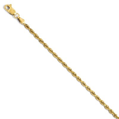 Leslie&#39;s 2.75mm Diamond Cut Rope Chain 18 Inch - 14k Gold HB-7004-18, MPN: 7004-18, 886774547107