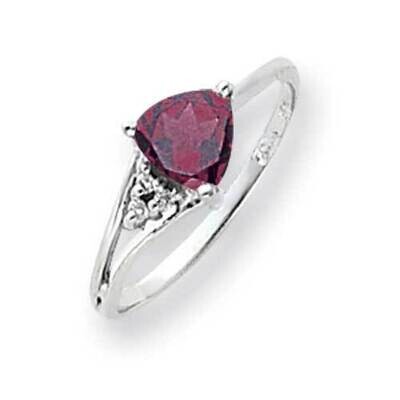 6mm Rhodolite Garnet Diamond Ring 14k White Gold Y4745RG_AA, MPN: Y4745RG_AA, 883957605500