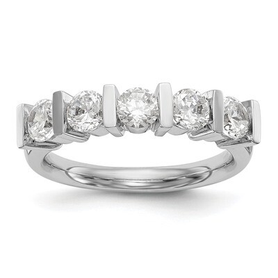 5-Stone Diamond Band 14k White Gold RM3183B-125-WAA, MPN: RM3183B-125-WAA, RM3183B-125-WAA_HOM