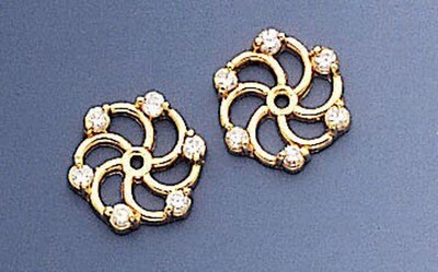 Earring Jacket 14k Gold AAA Quality Diamond XJ6AAA, MPN: XJ6AAA, 883957337203