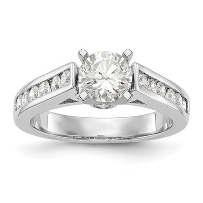 Diamond Peg Set Engagement Ring 14k White Gold RM2645E-034-WAA, MPN: RM2645E-034-WAA, RM2645E-034-W…