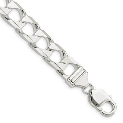 10.3mm Flat Open Curb Chain 9 Inch Sterling Silver QFOC350-9, MPN: QFOC350-9, 196904155424