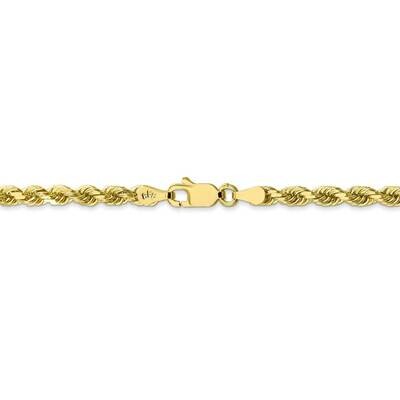 28 Inch 3.5mm Diamond-cut Rope Chain 10k Yellow Gold 10K025-28, MPN: 10K025-28, 883957600420