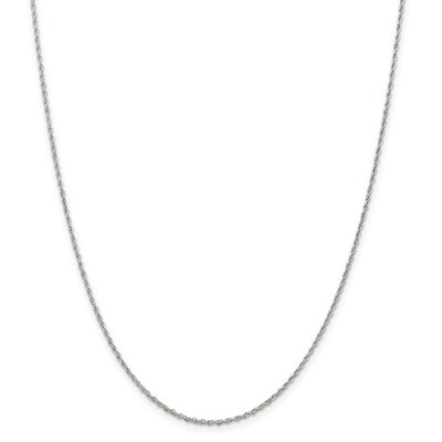 24 Inch 1.6mm Loose Rope Chain Sterling Silver QFC207-24, MPN: QFC207-24, 886774125800