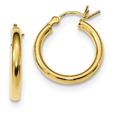 Hoop Earrings Sterling Silver Gold-Tone Polished QE13154, MPN: QE13154, 191101234590