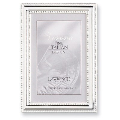 Silver-plated Beaded Edge 4 x 6 Inch Picture Frame GP5947, MPN: GP5947, 751148052634