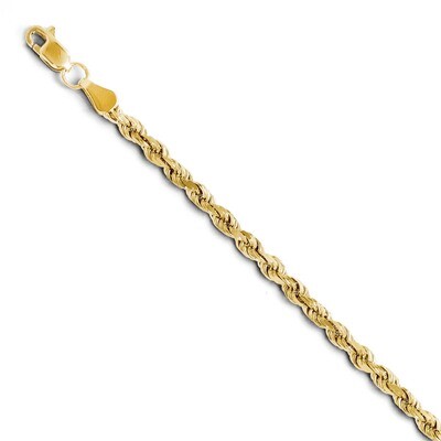 Leslie&#39;s 4.0mm Diamond Cut Lightweight Rope Chain 24 Inch - 10k Gold HB-8054-24, MPN: 8054-24, 8867…