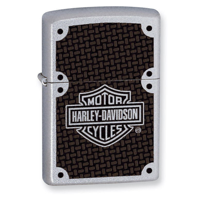 Zippo H-D Carbon Fiber Satin Chrome Lighter GP8185, MPN: GP8185, 41689240257