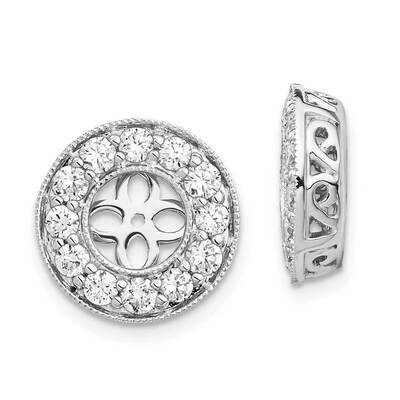 Diamond Vs/Si D E F Earring Jackets 14k White Gold True Origin Lab Grown EM1002-100-WLD, MPN: EM100…