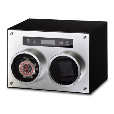 Rotations Carbon Fiber Finish &amp; Aluminum Dual Watch Winder GM13133, MPN: GM13133, 191101878398