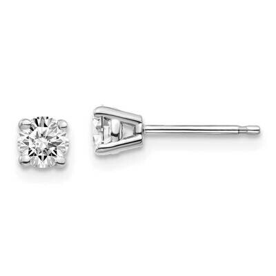 1/2ctw VS/SI D E F Lab Grown Diamond 4 Prong Earrings 14k White Gold EM1006-050-WLD, MPN: EM1006-05…
