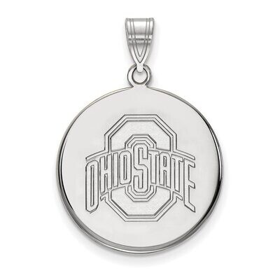 Ohio State University Large Disc Pendant Sterling Silver SS042OSU, MPN: SS042OSU, 886774693446