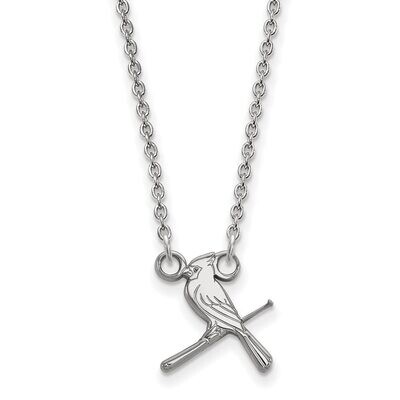 Saint Louis Cardinals Small Pendant with Chain Necklace 10k White Gold 1W060CRD-18, MPN: 1W060CRD-1…