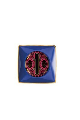 Versace Christmas Holiday Alphabet Canape Dish Alphabet Letter O 4 3/4 Inch Square, MPN: 11940-4036…