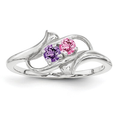 14K White Gold Ring Family &amp; Mother XMR14/2WGY, MPN: XMR14_2W, 883957528557